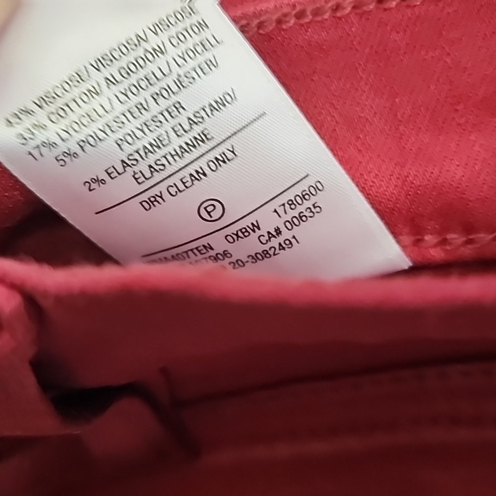 (0334) Hudson Jeans Women's Super Skinny Red - Picture 10 of 10